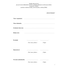 Rámcový test QMS, EMS a EMAS